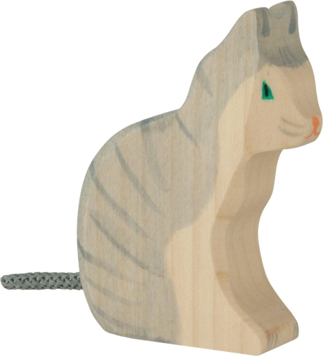 Holztiger Sitting Cat - 1 piece