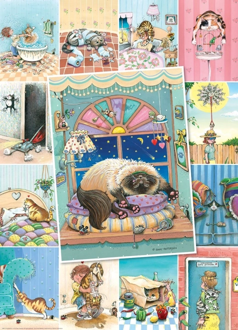 Puzzle Cat Life XL 500 pieces EUROGRAPHICS