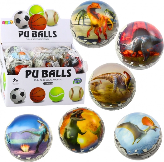 Dinosaur Foam Ball, 7 cm