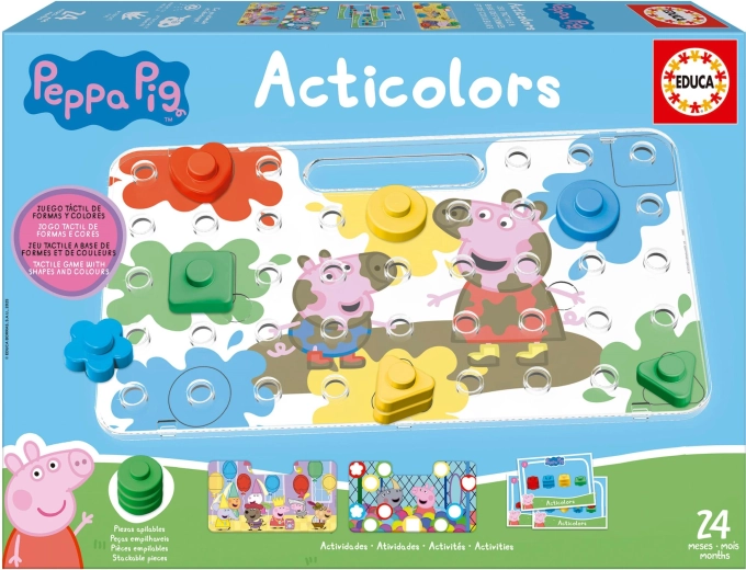 Acticolors: Colors and Shapes PEPPA PIG – educational game EDUCA