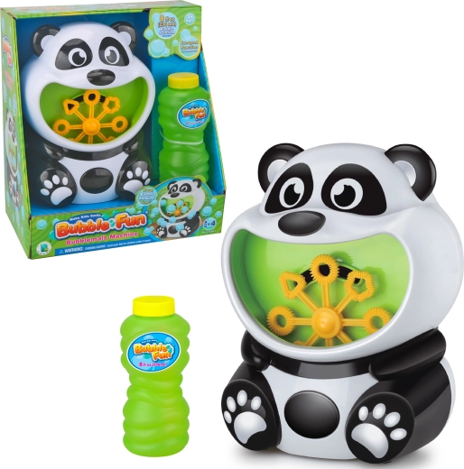 Bubble Fun big Panda bubble machine with 236 ml refill