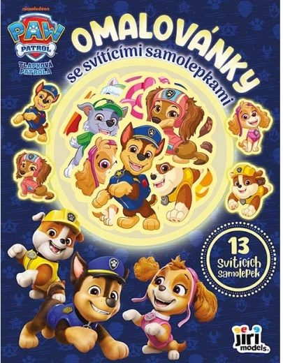 Coloring Book with Glow-in-the-Dark Stickers – PAW Patrol