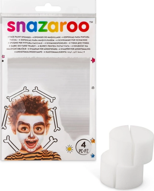 Snazaroo face paint sponges, halved, 4 pcs