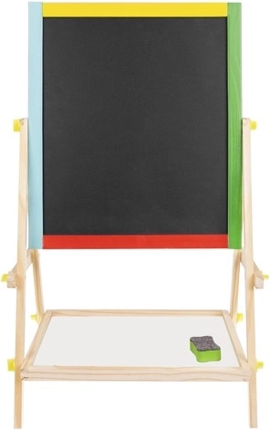 Double-sided 2-in-1 board for chalk and markers