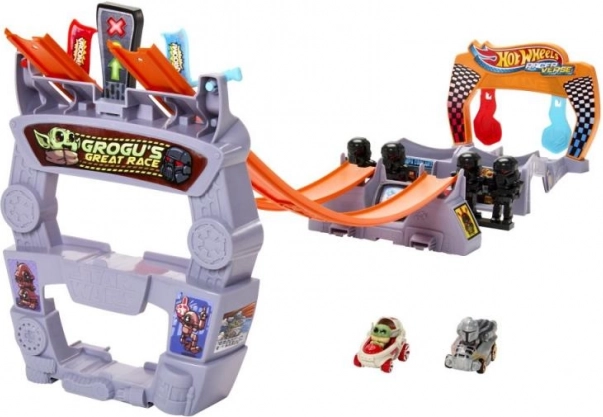 Hot Wheels RacerVerse Star Wars Grogu’s Great Race състезателна писта