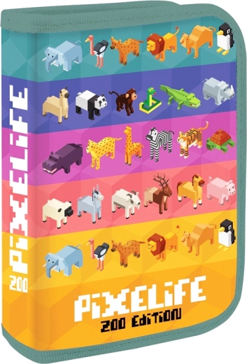 Tiered pencil case Pixel Zoo