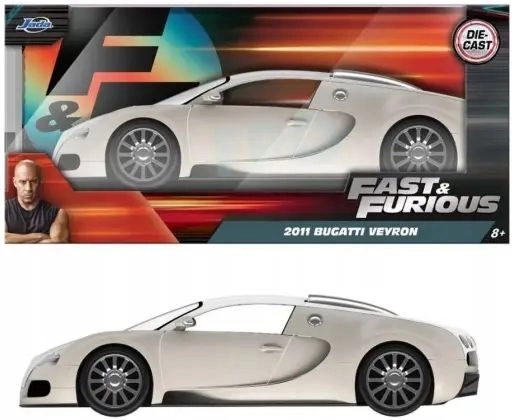Модел Jada Bugatti Veyron 2011 от поредицата „Бързи и яростни“ в мащаб 1:24