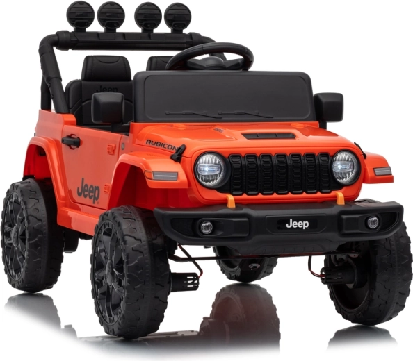 Детски електрически автомобил Jeep Rubicon 24 V, оранжев