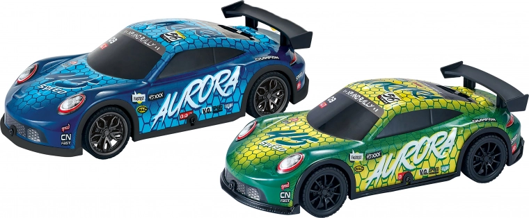 Friction-Powered Racing Car with Light Effects 20 cm