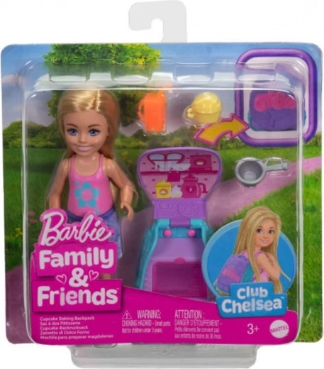 Кукла Barbie Chelsea с раница и котенце