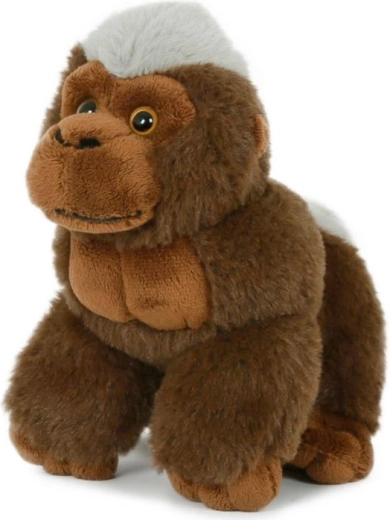 Brown Sitting Plush Gorilla 14 × 17 cm