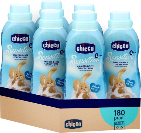 Chicco омекотител Baby Sensitive Сладък пудър, концентриран 750 мл (6×30 пранета)