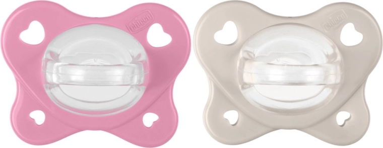 Chicco PhysioForma Dual Soft pacifiers pink 6–16 months, 2 pcs