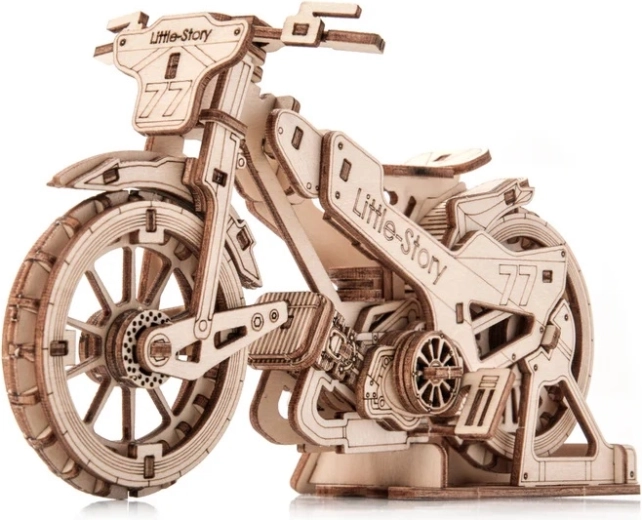 Little Story Wooden 3D Puzzle Motorcycle Speedway Bike