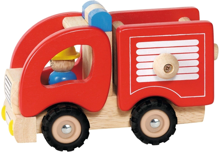 Wooden fire truck - 1 piece