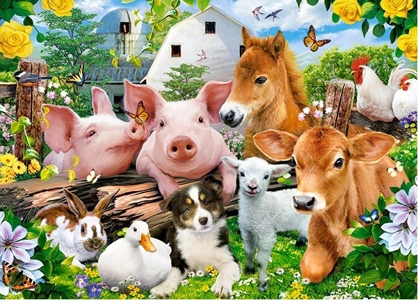 Пъзел 60 части Farm Friends