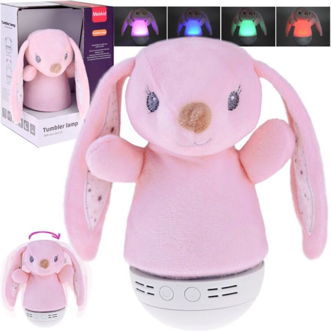Plush bunny with color-changing light and music – children's night light