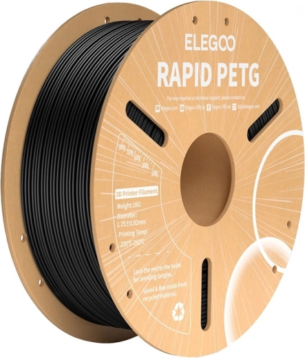 Филамент за 3D печат ELEGOO Rapid PETG черен