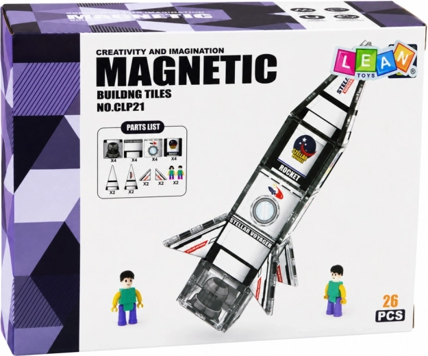 26 pieces and an astronaut figure for story play