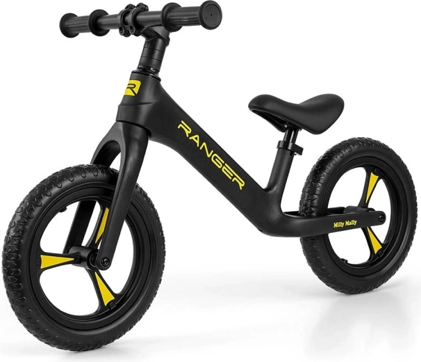 Milly Mally Ranger Kids Balance Bike, Black