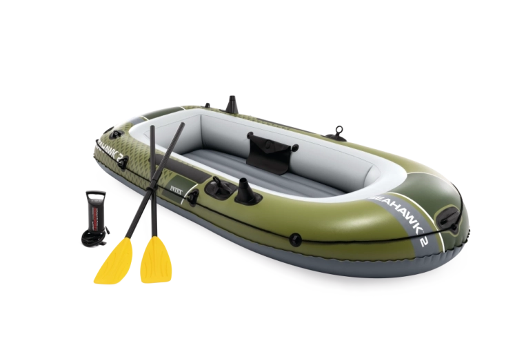 Надуваема лодка INTEX Seahawk 2 за 2 души с гребла и помпа