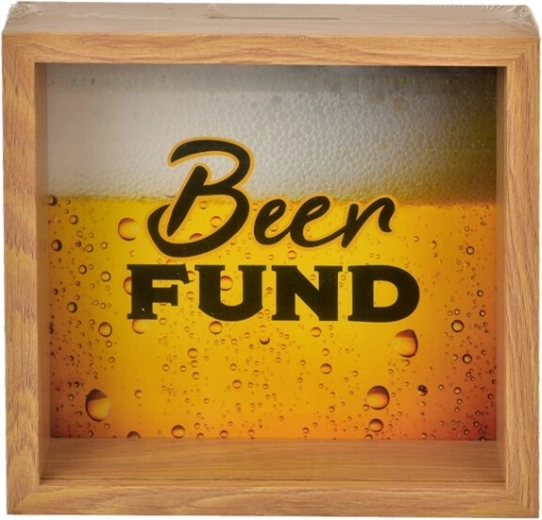 Дървена касичка Beer Fund 20 × 5 × 20 см