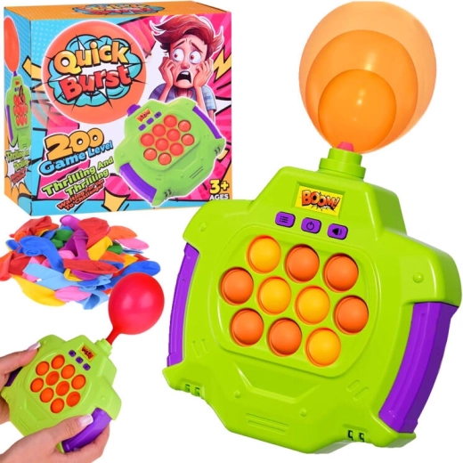 Бърза балонена pop it игра с надуване на балони