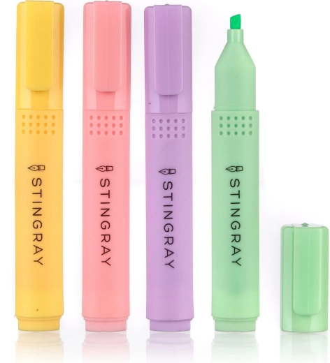 Pastel Highlighters – Assorted Colors (4 pcs)