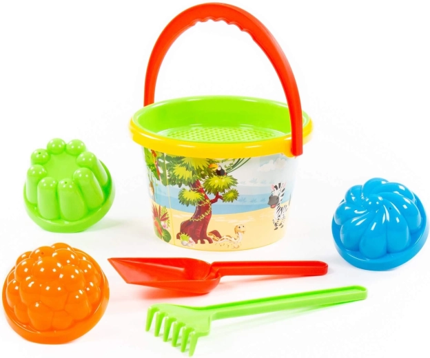 Printed bucket with a practical handle