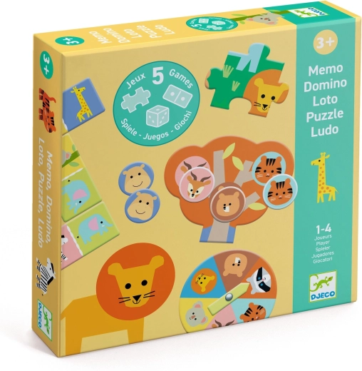 Djeco set of 5 games – animals of the savannah