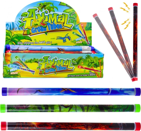 Acoustic tube dinosaurs 40 cm with light effects