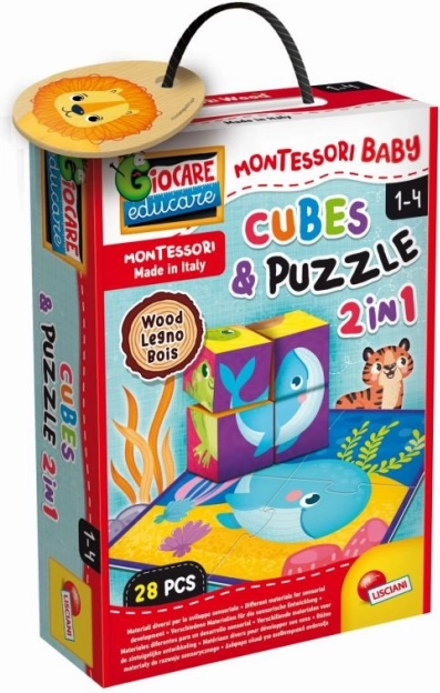 Montessori Wooden Blocks and Animal Puzzle