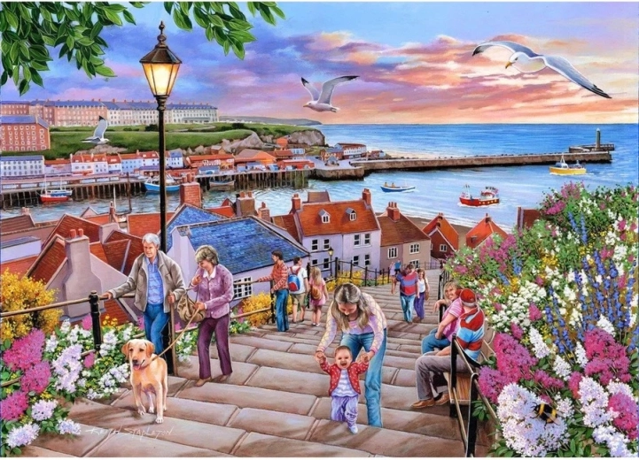 House of Puzzles 199 Steps in Whitby Puzzle, 1000 Pieces