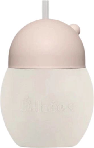 Élhée training cup with straw Coconut 240 ml Sand Nude - 1 piece