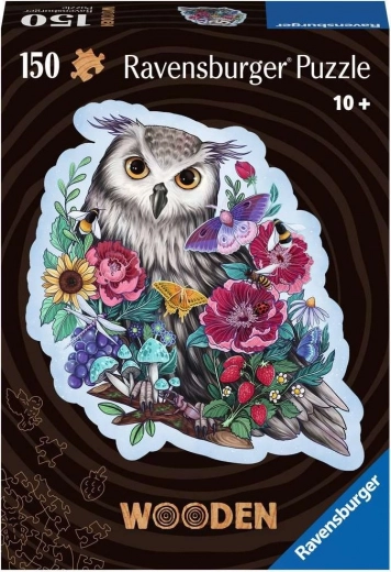 Дървен пъзел Тайна сова 150 части RAVENSBURGER