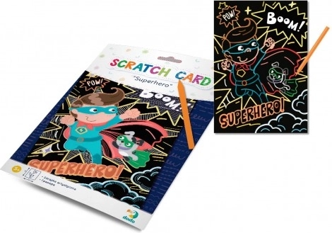 Dodo scratch picture Superhero 21 × 29 cm