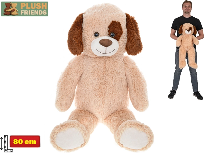 Плюшено куче Plush Friends 80 см светлокафяво
