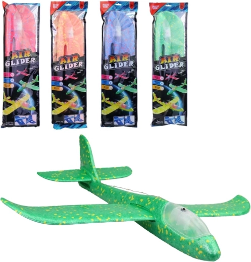 Glowing Polystyrene Throwing Plane - 1 Piece