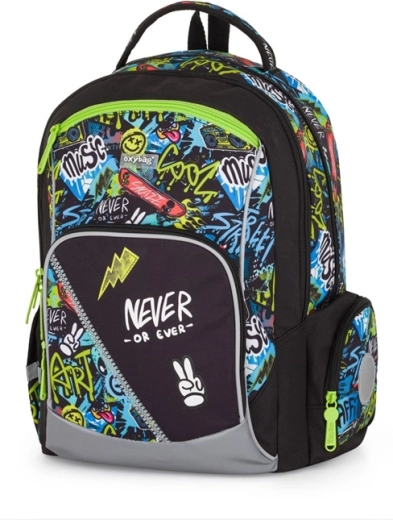 Ученическа раница Oxybag OXY GO Funny Boy, графити, 22 л
