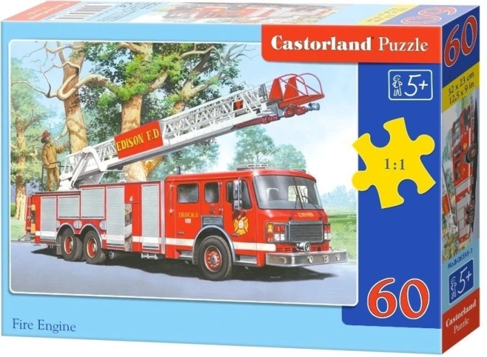 Children's Fire Truck Puzzle – 60 Pieces