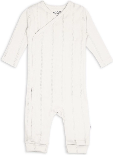 Lodger baby romper pointelle cream, size 62