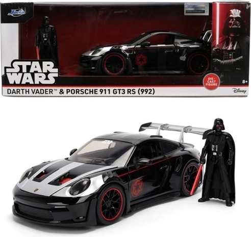 Jada Star Wars Porsche 911 GT3 RS 1:24 с фигурка на Дарт Вейдър - 1 бр.