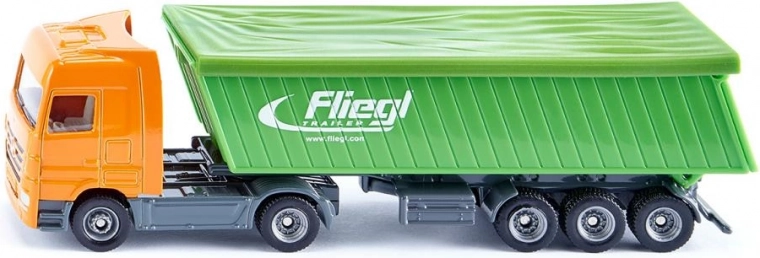 Siku Super товарен камион с ремарке Mercedes‑Benz Actros 1:87 с брезент
