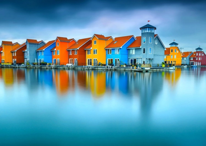 Puzzle ENJOY Houses by the Water, Groningen, Netherlands – 1000 pieces