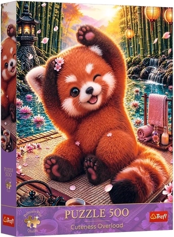 Trefl пъзел 500 Premium Plus – Cuteness Overload: очарователна червена панда
