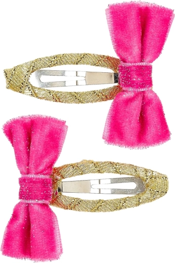 Souza! Michela Fuchsia Hair Clips with Bows - 2 pcs