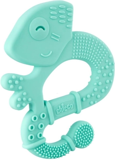 Textures and massage bristles for teething relief
