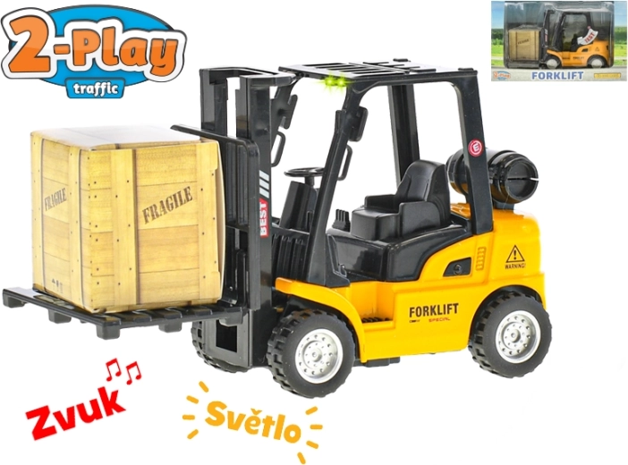 2-Play Traffic Forklift 14 cm with light and sound