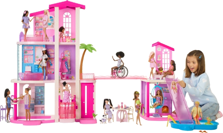 Mattel Barbie Dreamhouse dream house for dolls with 2 pools, elevator and more than 65 accessories