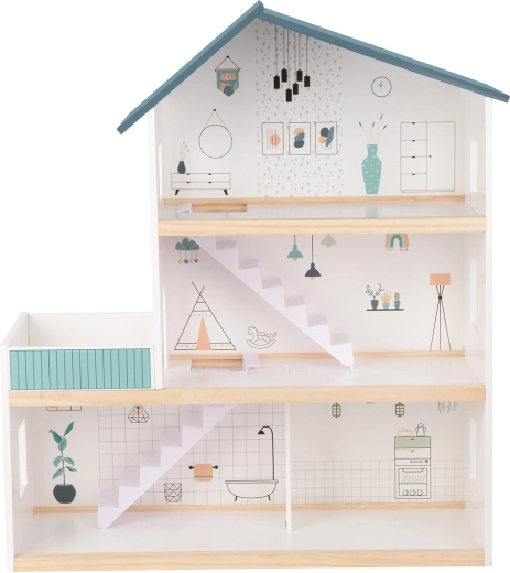 Отворен триетажен дизайн за лесен достъп